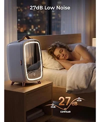 Cowsar 6L Mini Fridge with Led Mirror for Cosmetics