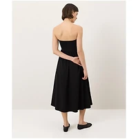 Pact Women's Fit and Flare Strapless Dress Made With Organic Cotton