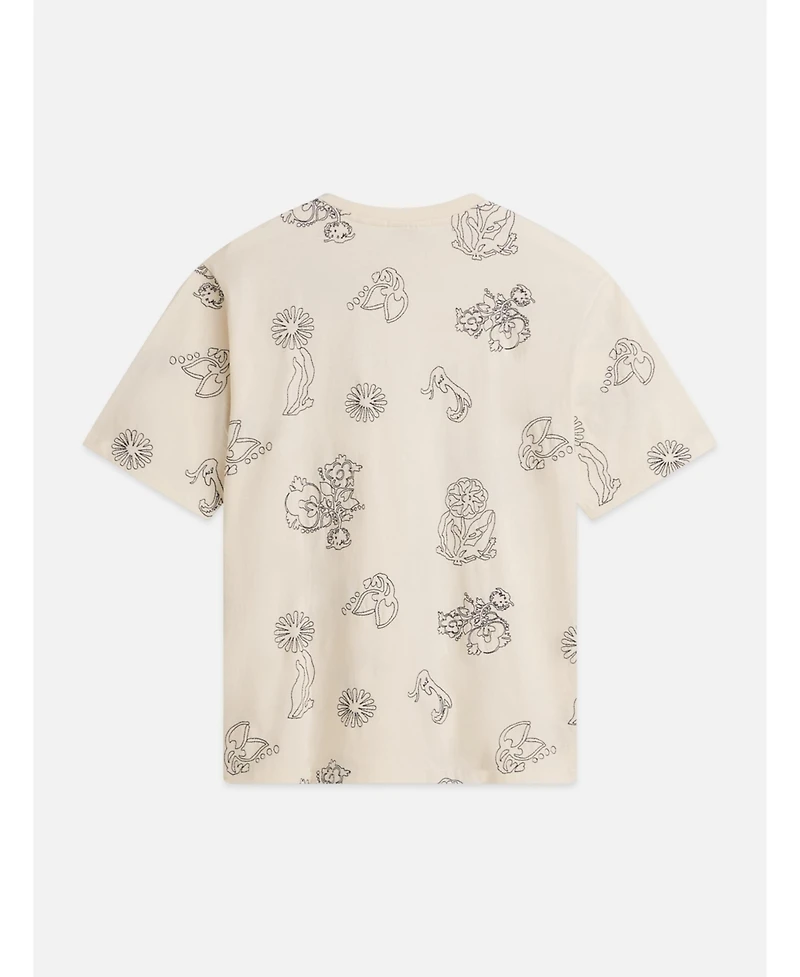 Scotch & Soda Women's Scotch and Soda Embroidered Loose-Fit T-Shirt