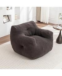 Streamdale Furniture Bean Bag Sofa Chair with Armrests and High-Density Foam