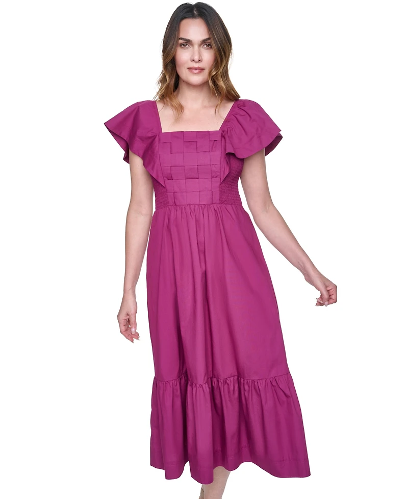Eliza J Women's Flutter Sleeve Midi Dress