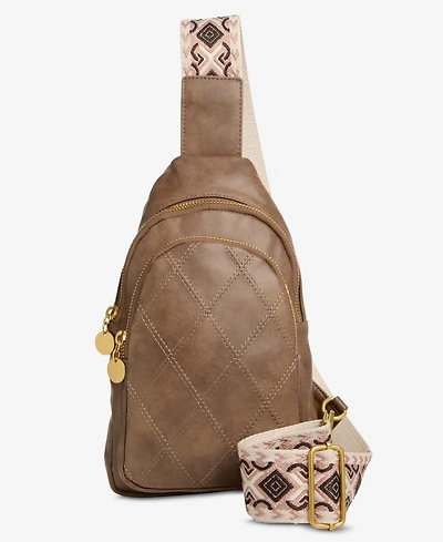Style & Co Diamond Quilted Sling Bag, Macy's Exclusive