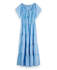 Scotch & Soda Tiered Broderie Maxi Dress