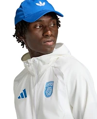 Adidas Men's White San Diego Fc Tiro Travel Full-Zip Hooded Windbreaker