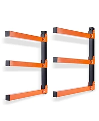 Xdovet Wall Mount Lumber Rack Industrial 3-Level