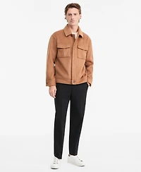 Alfani Men's Wool-Blend Lined Zip Jacket, Macy's Exclusive