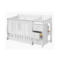 Storkcraft Portofino 4-in-1 Convertible Crib and Changer - White