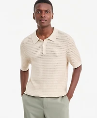 Alfani Men's Cotton Short-Sleeve Polo Sweater, Macy's Exclusive