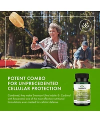 Swanson Indole-3-Carbinol with Resveratrol I3C Supplement for Cellular Protection Supports Healthy Hormone Balance 60 Capsules