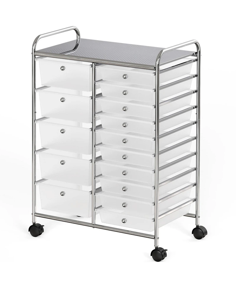 Xdovet Utility Cart Rolling Storage Craft Organizer Drawers