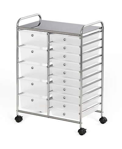Xdovet Utility Cart Rolling Storage Craft Organizer Drawers
