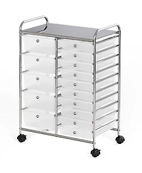 Xdovet Utility Cart Rolling Storage Craft Organizer Drawers