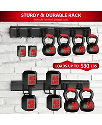 Xdovet Wall Mount Storage Rack Organizer Garden Tool Holder