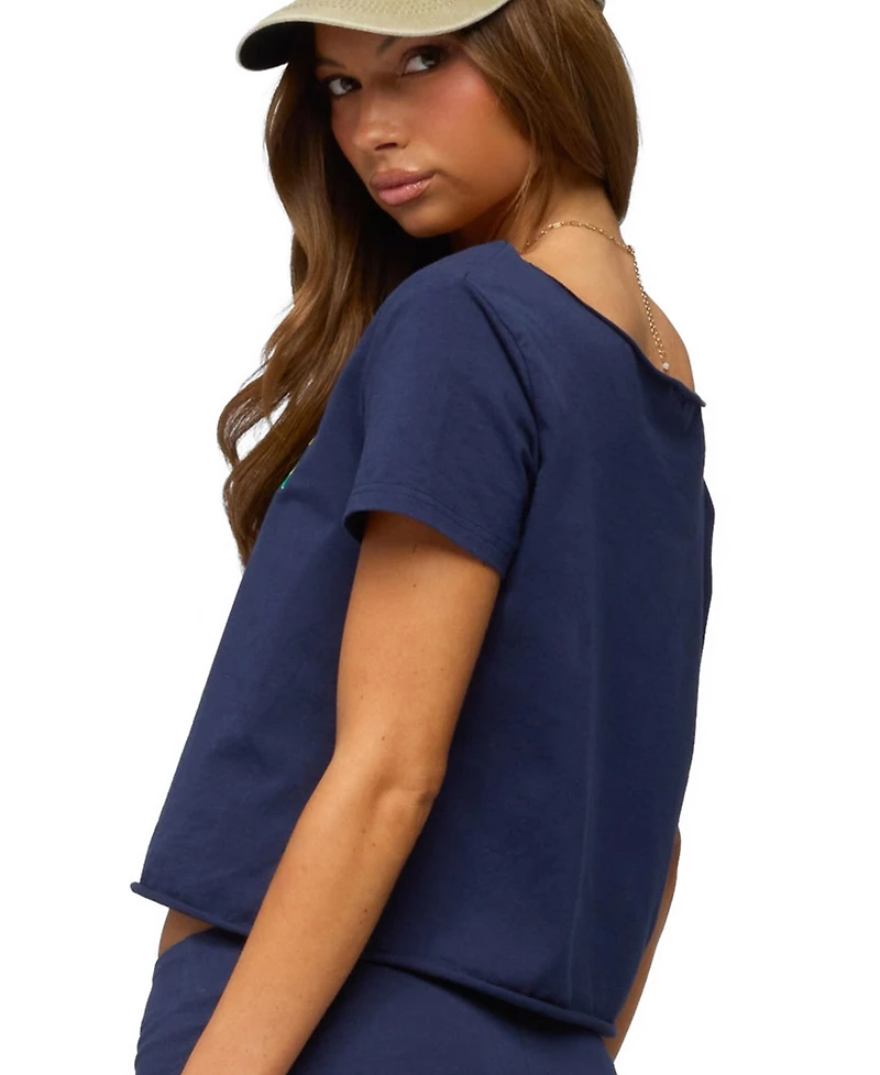 Edikted Women's Brazilian Babe Off Shoulder T Shirt