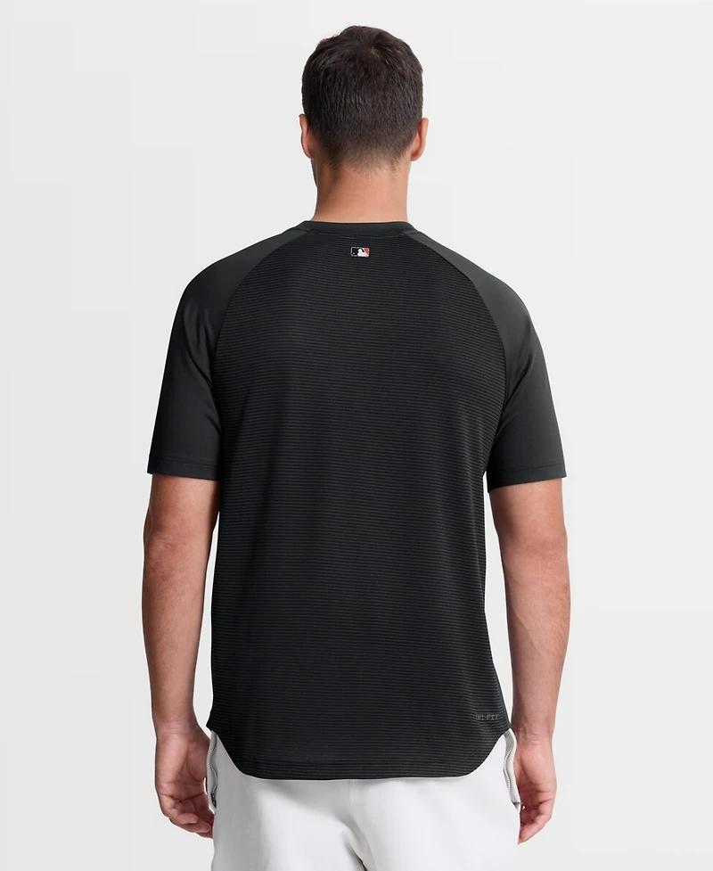 Nike Men's Black San Francisco Giants Authentic Collection Batting Practice Pre-Game Raglan Dri-fit T-Shirt