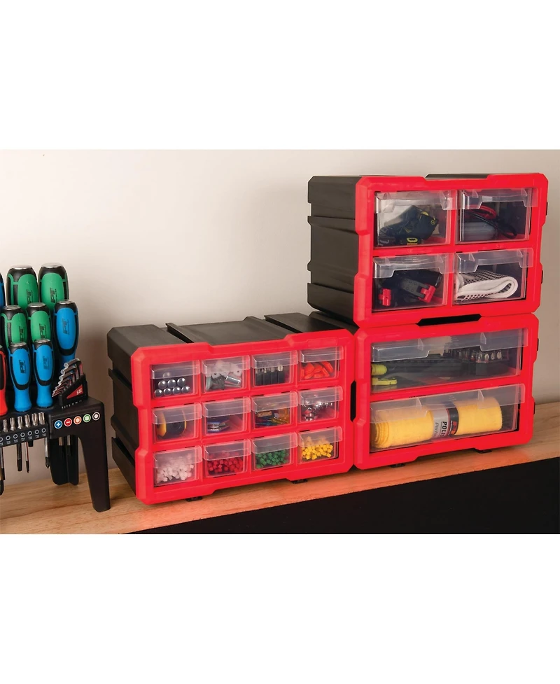 Xdovet Dual-drawer interlocking storage unit