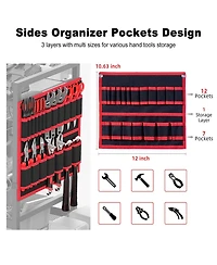 Xdovet Garlarge Tool Organizer Cart Charging Station Drill Holder Rolling