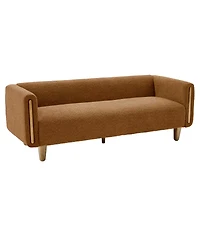 Streamdale Furniture Modern 3-Seater Textured Sofa with Rubberwood Legs
