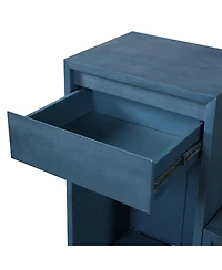 Streamdale Furniture All-in-One Entryway Storage Bench with Cushion and Drawers