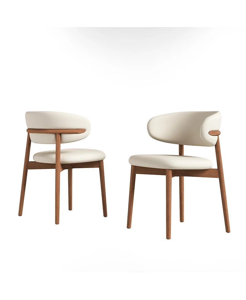 Streamdale Furniture Mid-Century Modern Dining Chairs Set of 2