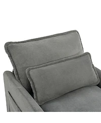 Streamdale Furniture Modern Plush Upholstered Sofa Set with Storage Pockets