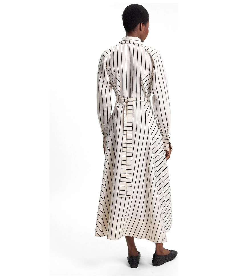 Karen Millen Women's Stripe Midi Dress