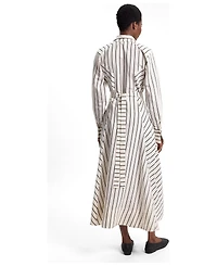 Karen Millen Women's Stripe Midi Dress