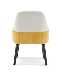 Streamdale Furniture Two-Tone Fabric Dining Armchairs Set of 2