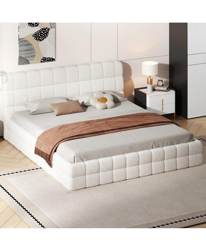 Streamdale Furniture King Size Upholstered Platform Bed