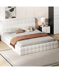 Streamdale Furniture King Size Upholstered Platform Bed