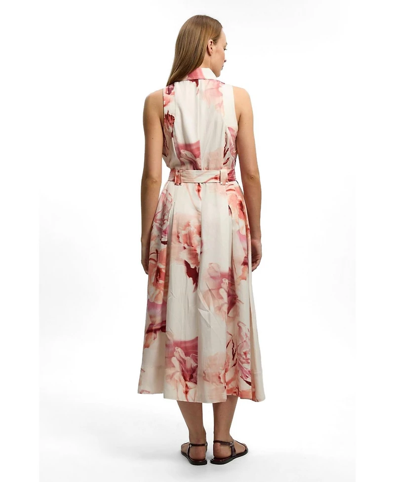 Karen Millen Women's Floral Halter Midi Dress