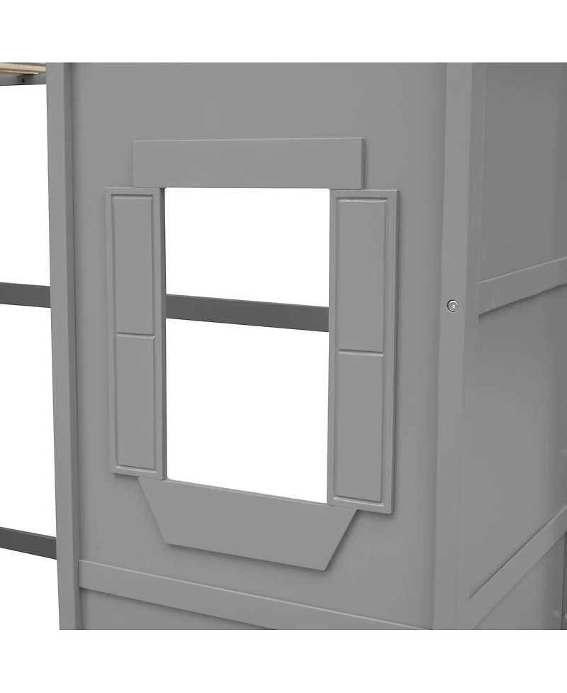 Streamdale Furniture House Loft Bed With Ladder