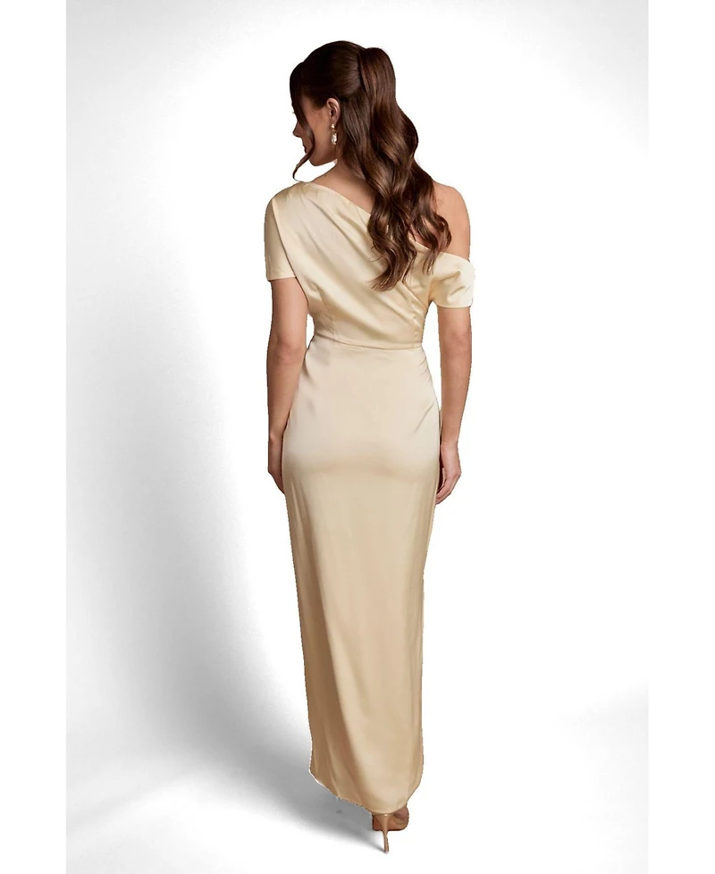 Coast Women's Off Shoulder Satin Maxi Dress