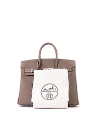 Pre-Owned HERMES Birkin 25 Handbag Togo with Palladium Hardware