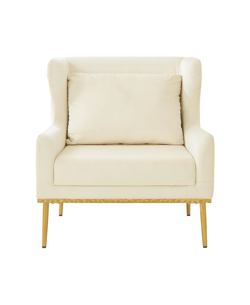 Streamdale Furniture Modern Velvet Accent Armchair for Living Room and Bedroom