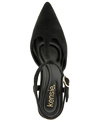 Kensie Women's Odessa Kitten Heel T-Strap Pump