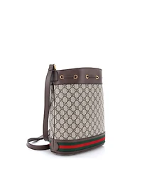 Pre-Owned Gucci Medium Ophidia Bucket Bag Gg Coated Canvas