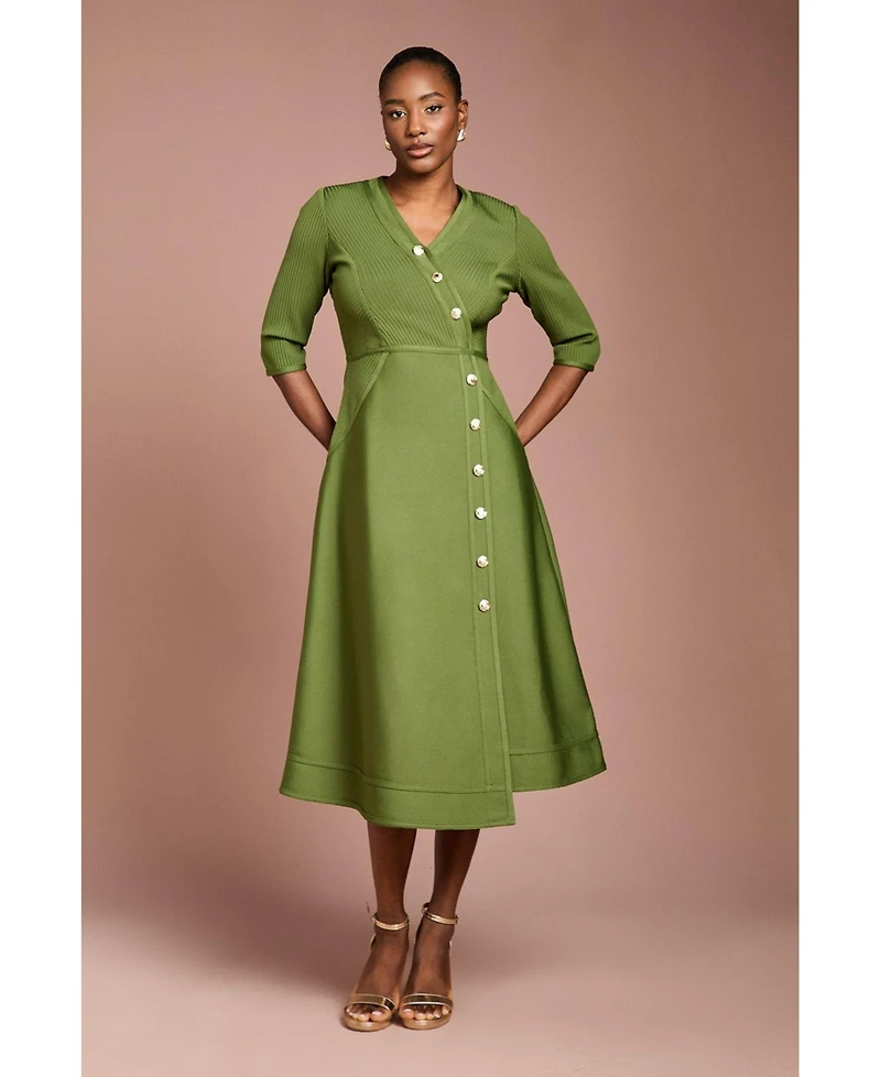 Coast Women's Bandage V-Neck Midi Dress