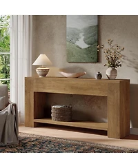 Tribesigns 70.9-Inch Console Tables for Entryway, Narrow Wooden Long Sofa Table Behind The Couch