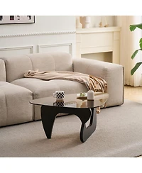 Streamdale Furniture Mid-Century Modern Farmhouse Wood Coffee Table