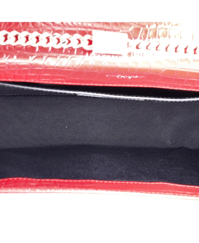 Pre-Owned Saint Laurent Medium Classic Monogram Tassel Crossbody Bag Embossed Leather