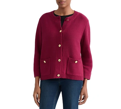 Jones New York Women's Pocket Detail Cardigan