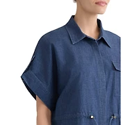 Jones New York Women's Button-Front Cinch Waist Shirt