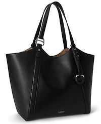 Lauren Ralph Tasha Extra-Large Leather Tote Handbag