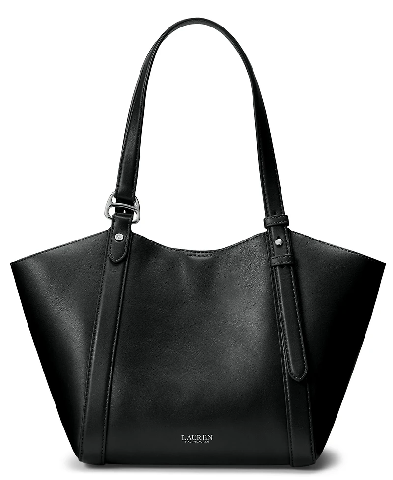 Lauren Ralph Tasha Large Leather Tote Handbag
