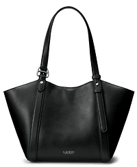 Lauren Ralph Tasha Large Leather Tote Handbag