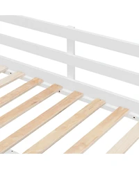 Streamdale Furniture Loft Bed with Two Chest of Drawers Desk and Light Strip