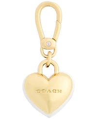 Coach White Collectible Signature C Heart Jewelry Charm