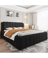 Streamdale Furniture California King Size Upholstered Platform Bed