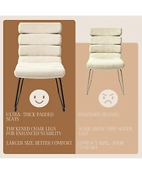 Streamdale Furniture Modern 2-Piece Dining Chair Set with Comfortable Backrest